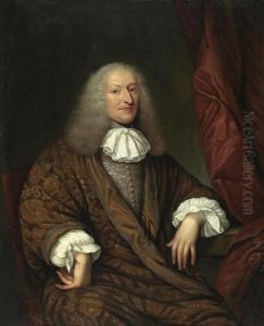 Portrait Eines Edelmannes. by Caspar Netscher