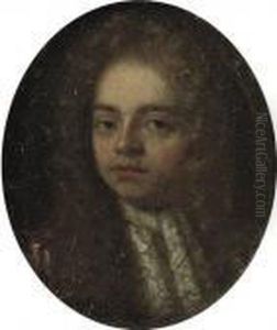 Portrait Of A Gentleman, Bust-length, In A Purple Coat And Lace Jabot Portrait Of A Gentleman, Bust-length, In A Purple Coat And Lace Jabot