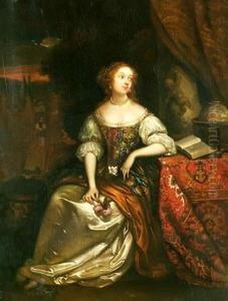 Sitzende Dame Mit Einer Rose In Der Hand - view 1