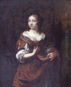 Portrait De Femme A La Robe Brune. Portrait De Femme A La Robe Brune.