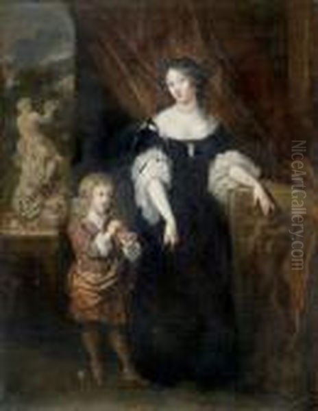 Portrait Presume De La Duchesse De Portland Et De Son Fils - view 1