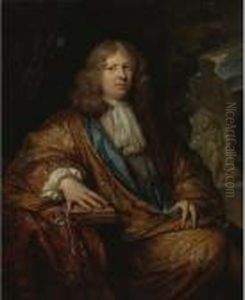 Portrait Of A Gentleman by Caspar Netscher
