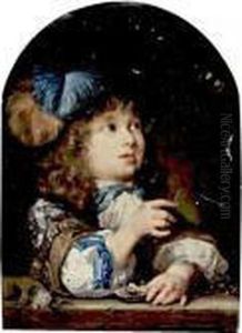 A Boy Making A Soap Bubble (le Petit Physicien)