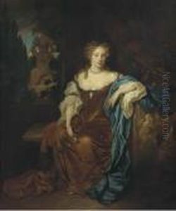 Portrait Of A Lady by Caspar Netscher