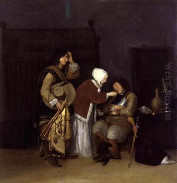 Interior With A Sleeping Soldier - view 1