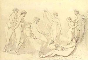 Classical nudes by Thomas Rowlandson
