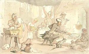 Dr. Syntax at a country inn by Thomas Rowlandson