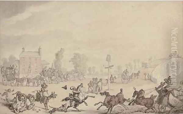 A collision at Kew Bridge - view 1