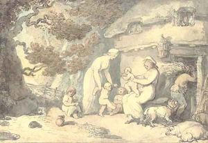The happy family by Thomas Rowlandson