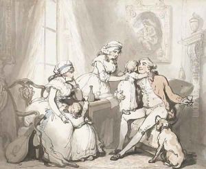The Happy Family or The Married Man by Thomas Rowlandson