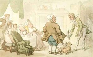 Meeting the Fiancee by Thomas Rowlandson
