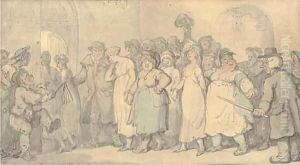Procession from Bow Street to Bridewell by Thomas Rowlandson