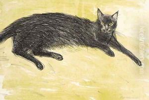 The black cat by Thomas Rowlandson