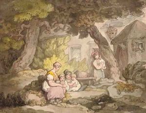 The family gathering by Thomas Rowlandson