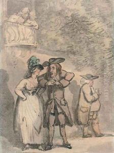A scene from Charles Dibdin's comic opera 'The Quaker'