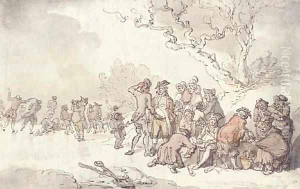 A skating party on the Serpentine, London - view 1