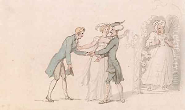 Dr. Syntax and a young couple - view 1