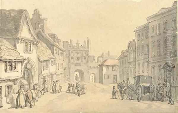 High street in a country town - view 1