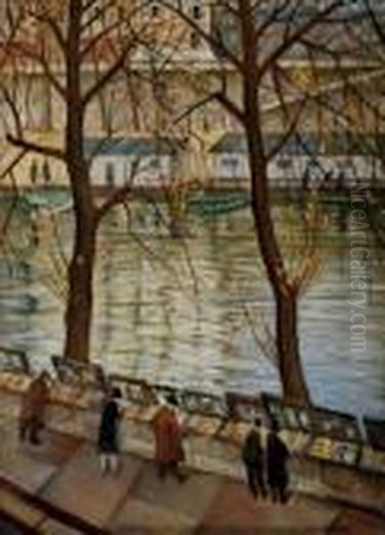 Les Bibliophiles, Autumn Day In Paris - view 1