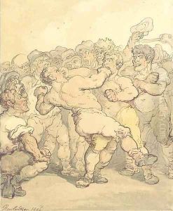 Prize fighters by Thomas Rowlandson