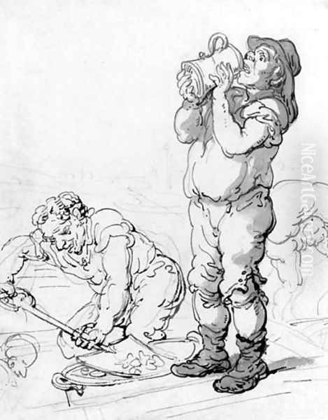 Study of two coal heavers - view 1