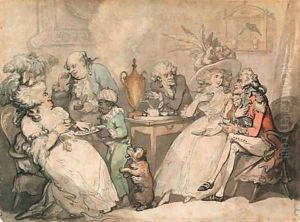 Tea on Shore by Thomas Rowlandson