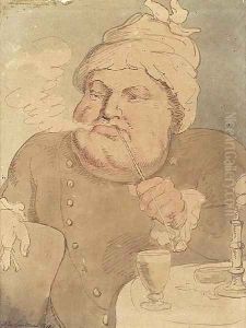 The glutton 2 by Thomas Rowlandson