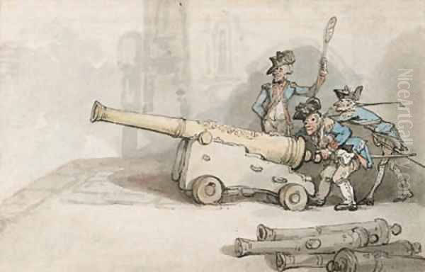 The Long John, a cannon at Gosport, Hampshire - view 1