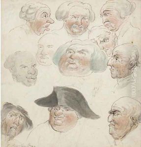 A group of 18th Century caricatures by Thomas Rowlandson