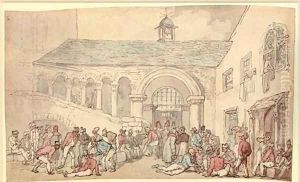 A rest from battle by Thomas Rowlandson
