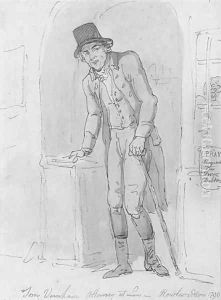 A study of Tom Varnham, Attorney at Law by Thomas Rowlandson