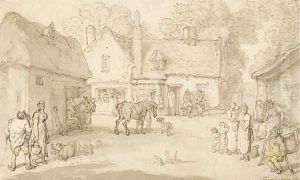 A village scene