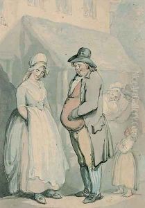An awkward silence by Thomas Rowlandson