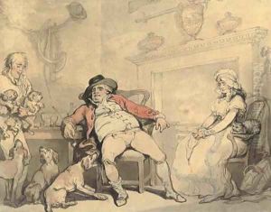 Buying a pup by Thomas Rowlandson