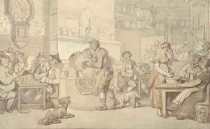 Tavern scene by Thomas Rowlandson