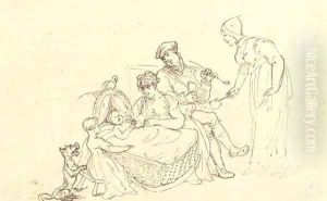 The new arrival by Thomas Rowlandson