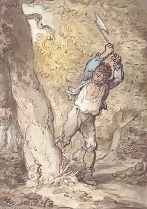 The Woodcutter by Thomas Rowlandson