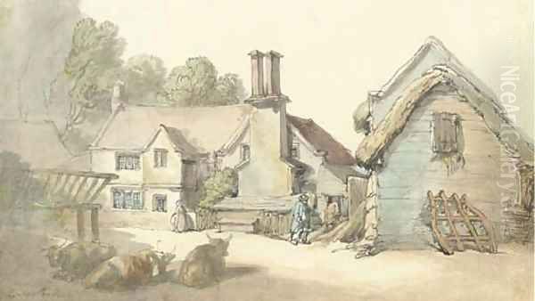 View of Cottage and barnyard - view 1