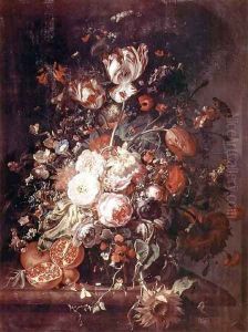 Flowers and Fruit by Rachel Ruysch
