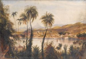 A River In Ceylon by Andrew Nicholl