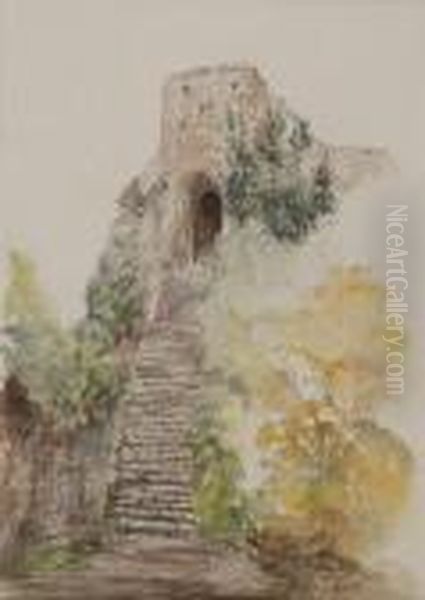 Figure Outside The Church - view 1