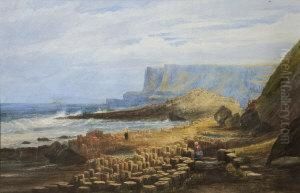 The Giant's Causeway From The Well by Andrew Nicholl