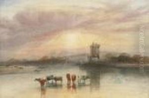 Cattle Wattering, A Castle Beyond