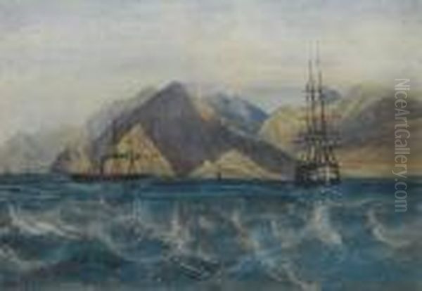 Shipping Off Aden, Yemen - view 1