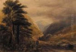 A Woman On A Mountain Path