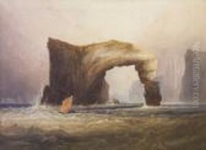 Arched Rock Fannet, Co. Donegal by Andrew Nicholl
