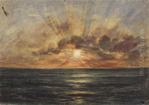 Sunset Over The Indian Ocean - view 1