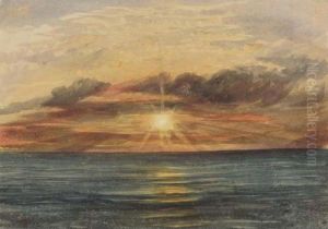 Sunset Over The Indian Ocean by Andrew Nicholl
