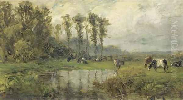 Watering cows - view 1
