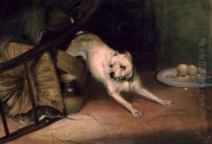 Dog Chasing a Rat by Briton Riviere